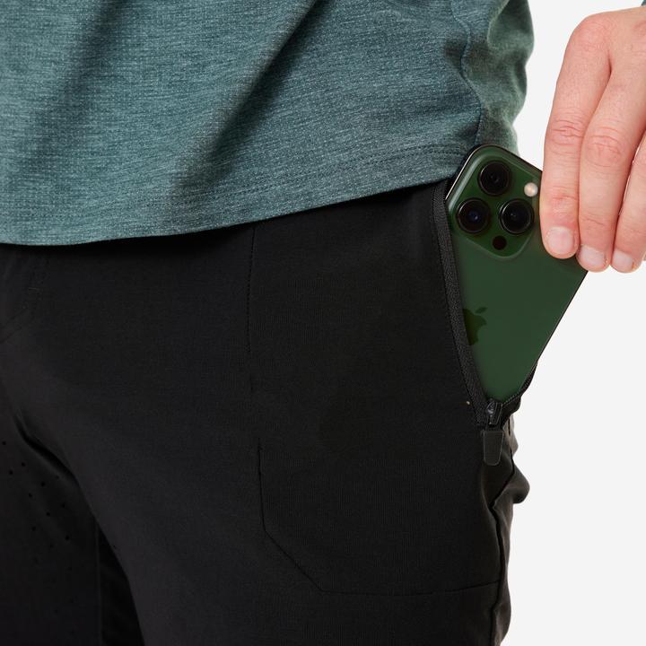 Immagine prodotto Rockrider Pantaloncini da ciclismo MTB estate all mountain leggeri e traspiranti donna/uomo nero (M)