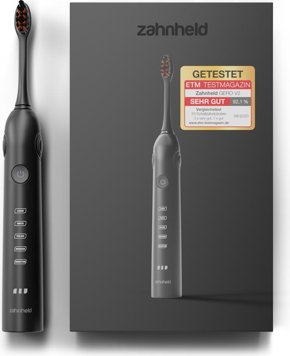 Actual product image Zahnheld Electric Sonic Toothbrush Gero Black (Sonic toothbrush)