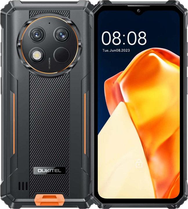 Oukitel Telefono G1, 256GB/6GB, arancione (256 GB, Arancia, 6.52", 48 Mpx)