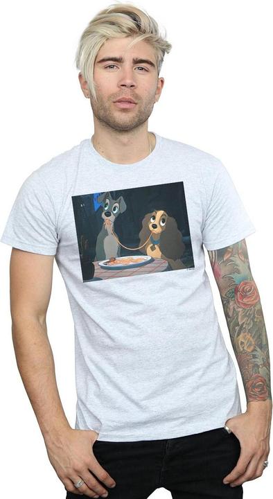 Immagine prodotto Disney Lady And The Tramp Spaghetti Slurp Maglietta Uomo (4XL)