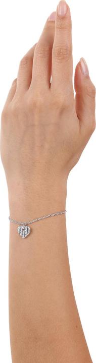 Produktbild S.Oliver Armschmuck für Damen, 925 Sterling Silber, Zirkonia synth. | Herz (20 cm, Silber 925)