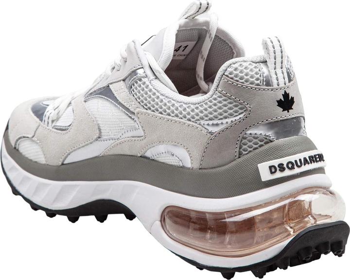 Produktbild Dsquared2 bubble sneakers in leather and technical fabric color white/silver (40)