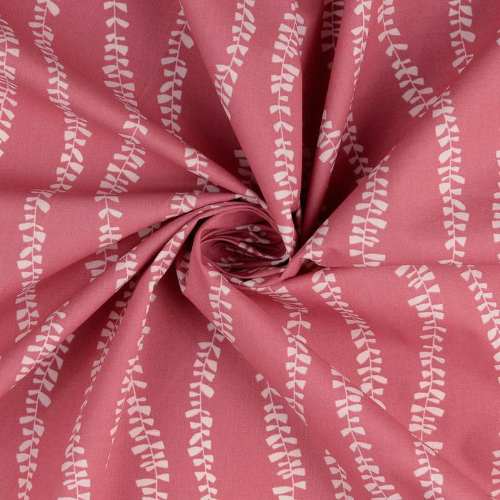 Immagine prodotto Stoffrestposten Cotone spalmato - Vines Old Pink - Quantità minima di vendita: 1 metro