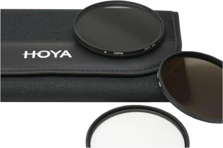 Actual product image Hoya Digital Filter Kit II (UV, CIR-PL & ND8) Filterset (62 mm, Neutral density filter, Polarizing filter, UV filter)