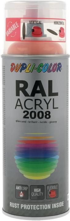 Immagine prodotto Dupli-Color Vernice acrilica lucida RAL 2008 rosso arancione brillante (Rosso vivo arancione, 0.40 l)