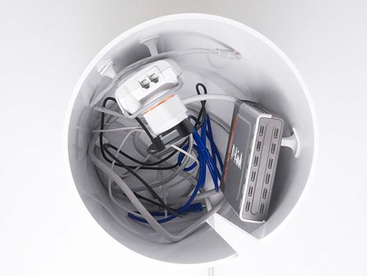 Image du produit BlueLounge CableBin bois, foncé