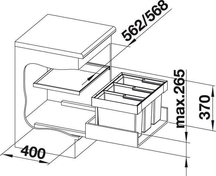 Image du produit Blanco Flexon II 60/3 (45 l)