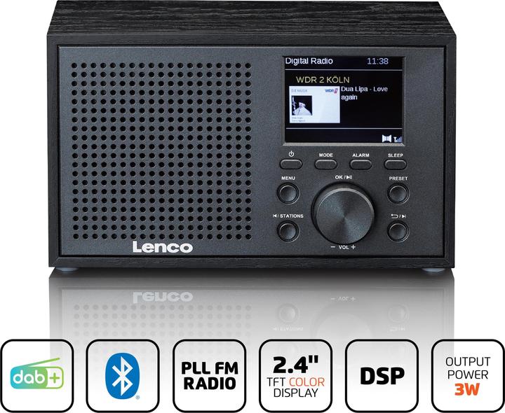 Lenco DAR-017BK (DAB+, UKW, Bluetooth)