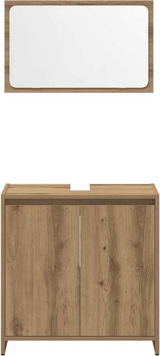 Produktbild VidaXL 3-tlg. Badmöbel-Set Artisan-Eiche Holzwerkstoff Badmöbelset