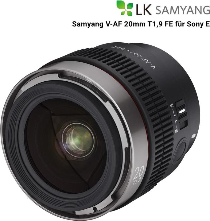 Actual product image Samyang V-AF 20mm F1.9 Sony E-mount (Sony E, full size, APS-C / DX)