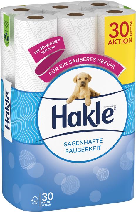 Actual product image Hakle Toilet paper Fabulous cleanliness white (30 x)