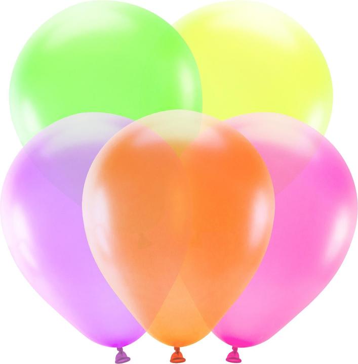 Image du produit Partydeco Ballons néon 25cm (5pcs)