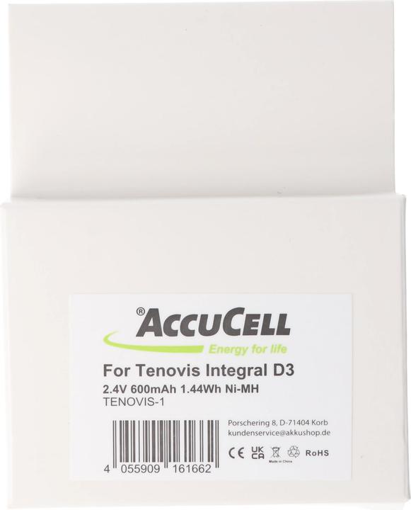 Actual product image AccuCell Battery Tenovis Integral D3 Mobile, 4,999,046