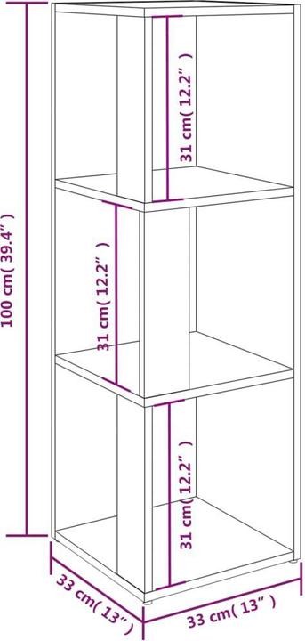 Produktbild VidaXL Tove (33 x 33 x 100 cm)