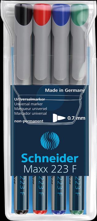 Produktbild Betzold Folienschreiber, wasserlöslich (Assortiert, 0.70 mm, 4 x)