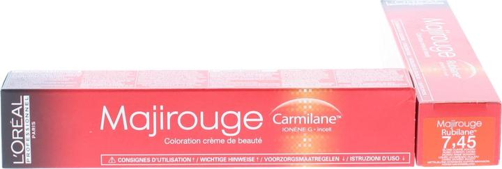 Image du produit L'Oréal Professionnel Majirouge Rubilane (7,45 blonde moyenne blonde intense cuivre acajou cuivré acajou)