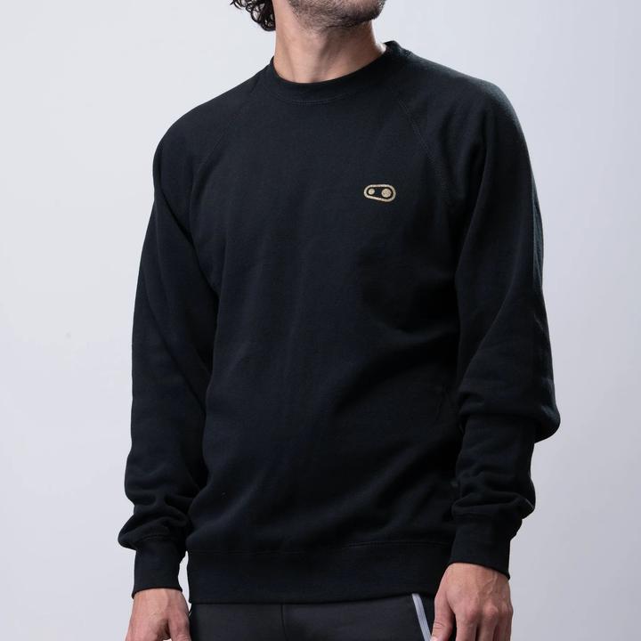 Immagine prodotto Crankbrothers Classic Crew Neck Longsleeve Shirt Uomo, nero/oro, XL (XL)