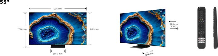 Produktbild TCL 55C805 (55", Mini-LED, 4K, 2023)