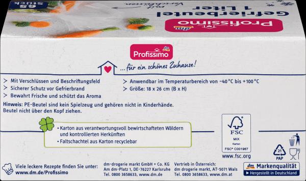 Actual product image dm Profissimo Freezer bag