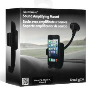 Produktbild Kensington Soundwave Car Mount für iPhone 5/5S/SE / iPhone 6/6S Schwarz