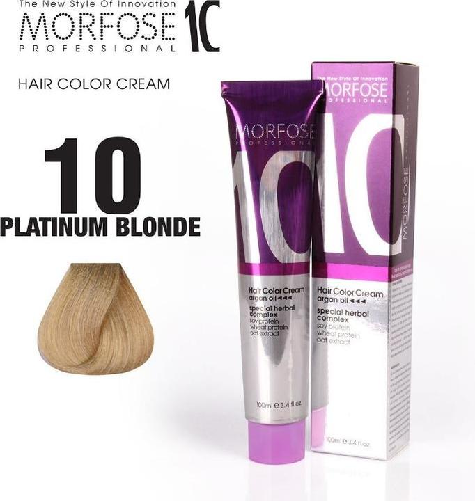 Immagine prodotto Morfose (10) Colore per capelli Biondo Platino 100ml (Biondo platino)