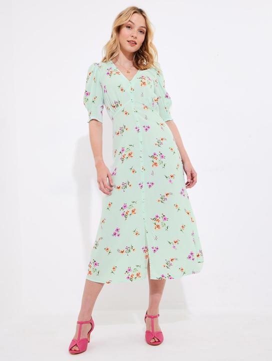 Image du produit Joe Browns Ditsy Floral Button Midi Dress (36)