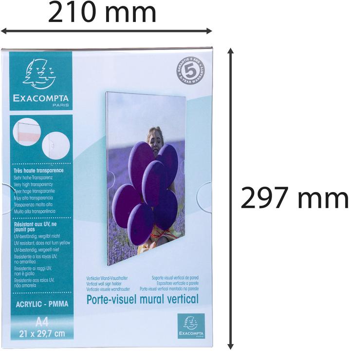 Produktbild Exacompta Wandprospekthalter (A4)