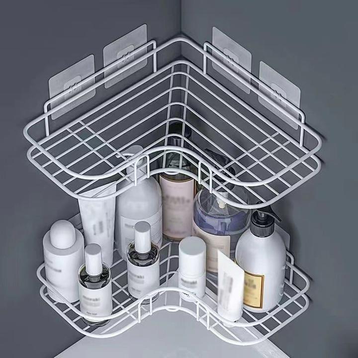 Produktbild König Design Duschregal ohne Bohren Eckregal Badregal Duschablage korb Selbstklebend