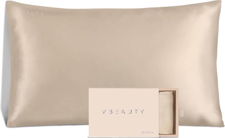 Produktbild VBEAUTY Seidenkissenbezug 65 X 100 Cm Champagner (Kopfkissenbezug, 65 x 100 cm)