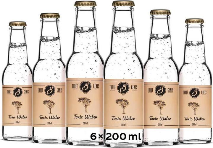 Actual product image Three Cents Tonic Water (6 x 20 cl)