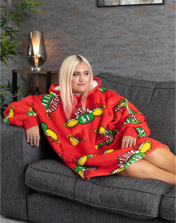 Actual product image Friends Hooded blanket (One size)