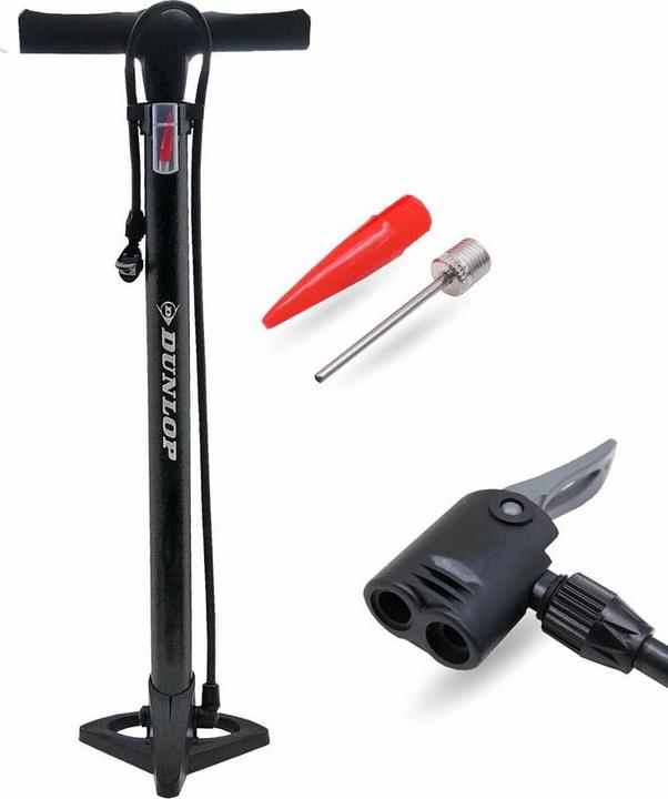 Actual product image Dunlop Bicycle air pump for all valves