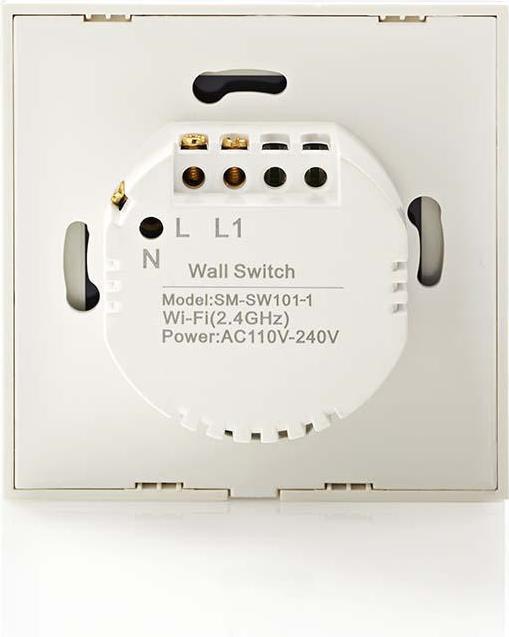 Immagine prodotto Nedis Interruttore luminoso intelligente WLAN (WIFIWS10WT) - Semplice