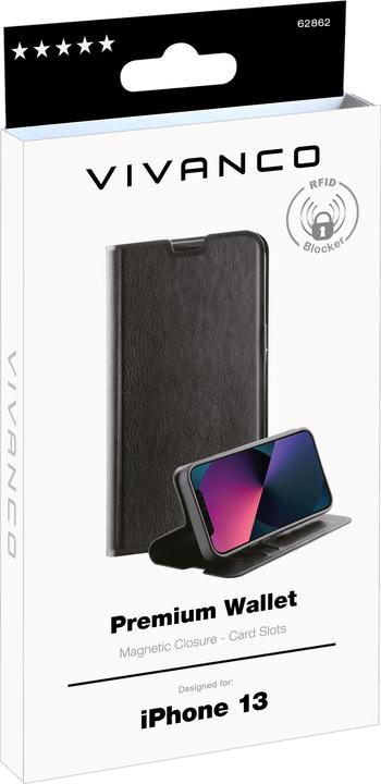 Immagine prodotto Vivanco Premium Mobile Phone Protective Case 15.5 cm (6.1") Wallet Case Nero