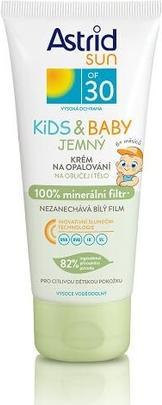Astrid Sun OF 30 Kids & Baby - Gentle sunscreen for children 100% mineral filter 100ml (L) (Sonnencreme, SPF 30, 100 ml, 150 g)