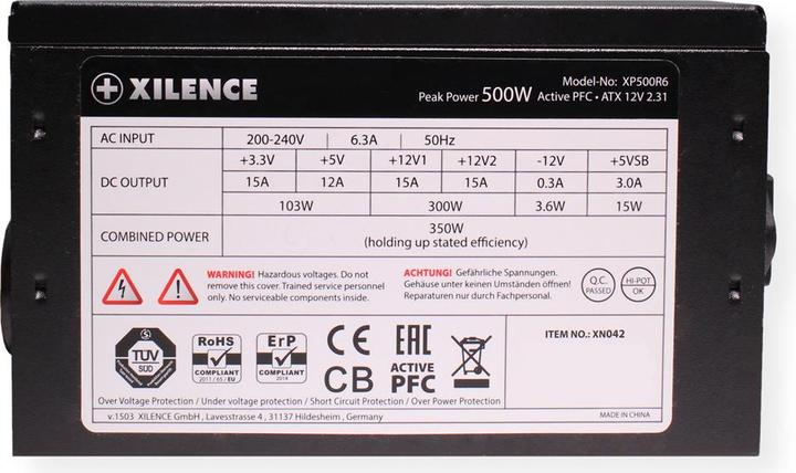 Actual product image Xilence Performance C Series (500 W)