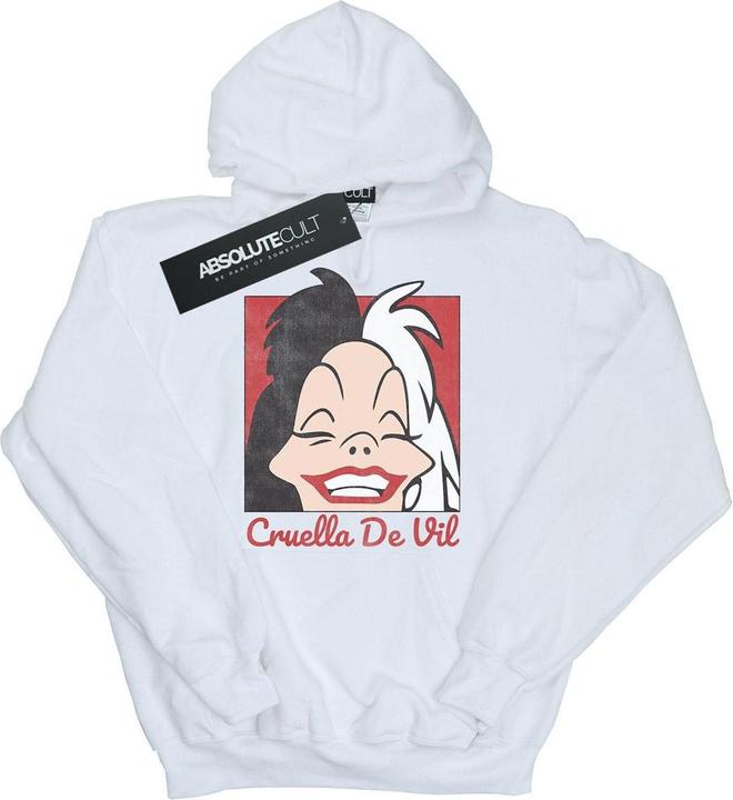Immagine prodotto Disney Cruella De Vil Cropped Head Felpa con Cappuccio Uomo (L)
