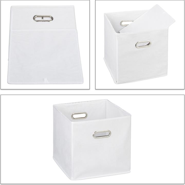 Produktbild Relaxdays 4x Aufbewahrungsbox (30 x 30 x 30 cm, 26 l)
