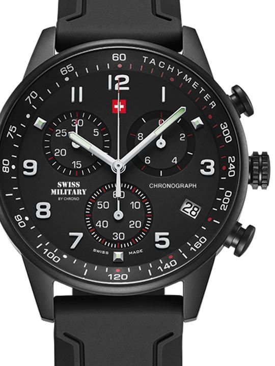 Actual product image Swiss Military Quartz Chronograph (Swiss made, Analogue wristwatch, 41 mm)