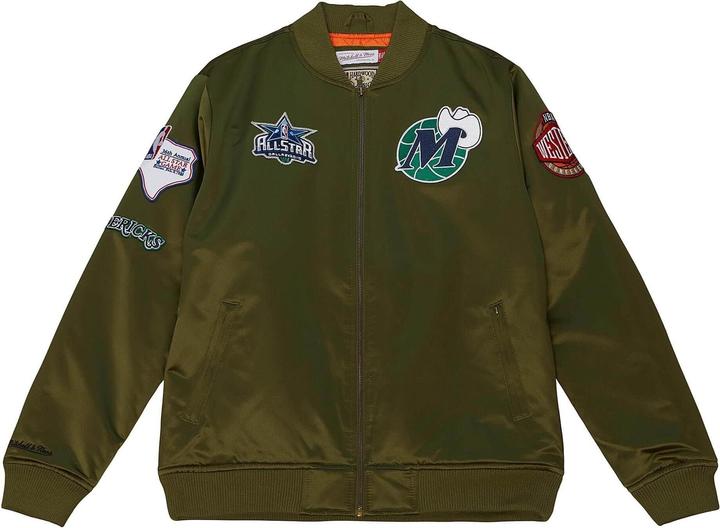 Produktbild Mitchell & Ness M&N Satin Bomber Jacke - FLIGHT Dallas Mavericks - XL (XL)