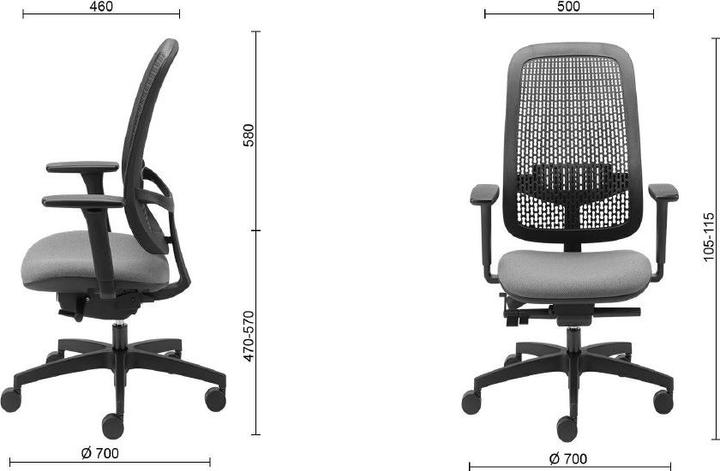 Actual product image Office Products Office chair kefalonia, black
