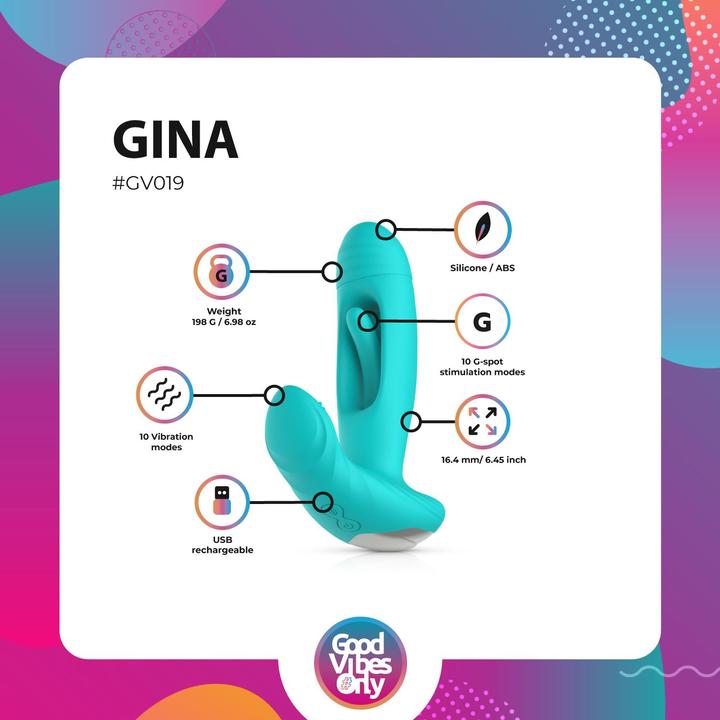 Image du produit Good Vibes Only Gina - Vibromasseur G-Spot à Battement