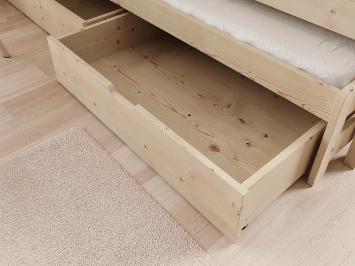 Actual product image ADRK Furniture Orio cot with mattress (200cm x 90cm)