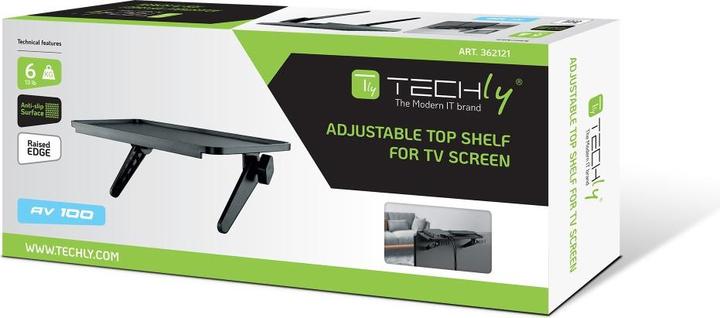 Image du produit Techly Support mural pour 1 TV LCD LED 58,42cm-106,68cm 23-42pouces inclinable noir (Mur, 42", 6 kg)