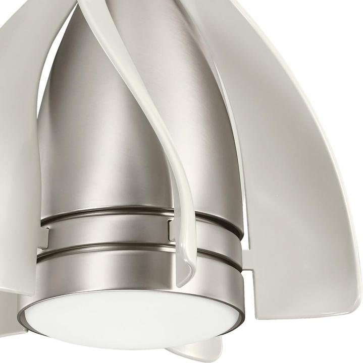 Produktbild Elstead Lighting Terna leiser Deckenventilator mit LED Licht Ø38cm + Fernbedienung Champagner (36 dB)