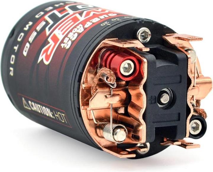 Actual product image Surpass Hobby 550 brushed motor 3-slot 14T