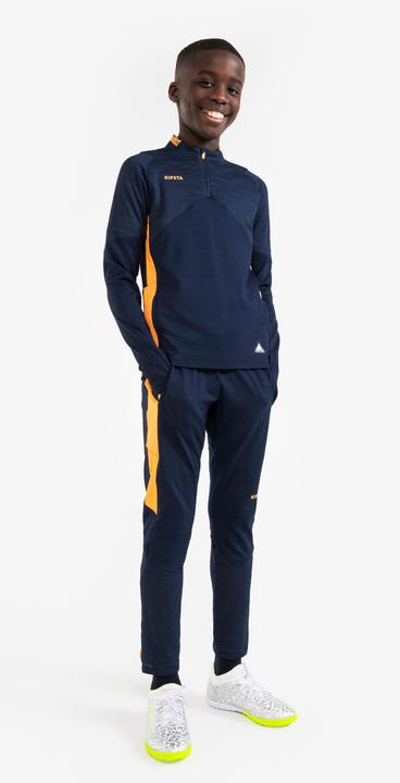 Immagine prodotto Kipsta Pantaloni da allenamento da calcio per bambini - CLR arancione/blu scuro (8, 9, 10)