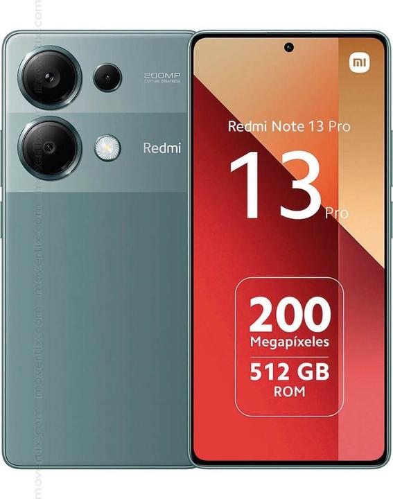 Xiaomi Redmi Note 13 Pro (512 GB, Forest Green, 6.67", Dual SIM, 200 Mpx, 4G)