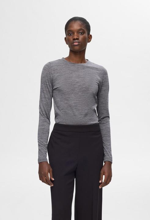 Image du produit Selected Femme 100% Woll Oberteil mit langen Ärmeln (S)
