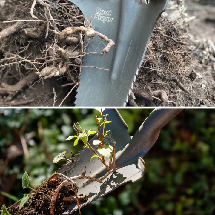 Image du produit Root Slayer Garden Spade avec lame de couteau